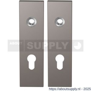 GPF Bouwbeslag Anastasius 1115.A3 PC72 kortschild rechthoekig enkelverend 169x46x8,5 mm PC72 Mocca blend - S21012527 - afbeelding 1