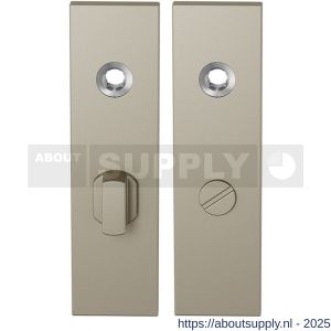 GPF Bouwbeslag Anastasius 1115.A4 WC63/8 groot kortschild rechthoekig enkelverend 169x46x8,5 mm WC63/8 grote knop Champagne blend - S21012554 - afbeelding 1