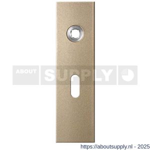 GPF Bouwbeslag Anastasius 1115.A4R BB56 deurkruk gatdeel rechtswijzend kortschild rechthoekig 169x46x8,5 mm BB56 Champagne blend - S21012549 - afbeelding 1