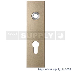 GPF Bouwbeslag Anastasius 1115.A4R PC72 deurkruk gatdeel rechtswijzend kortschild rechthoekig 169x46x8,5 mm PC72 Champagne blend - S21012551 - afbeelding 1