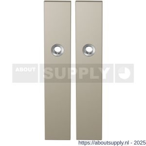 GPF Bouwbeslag Anastasius 1125.A4 blind langschild rechthoekig enkelverend 218x40x8,5 mm blind Champagne blend - S21011207 - afbeelding 1