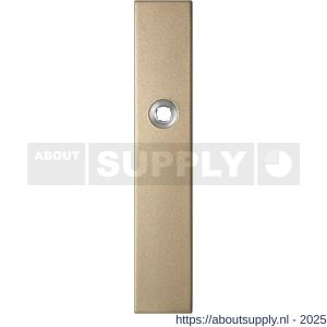 GPF Bouwbeslag Anastasius 1125.A4R blind deurkruk gatdeel rechtswijzend langschild rechthoekig 218x40x8,5 mm blind Champagne blend - S21011215 - afbeelding 1