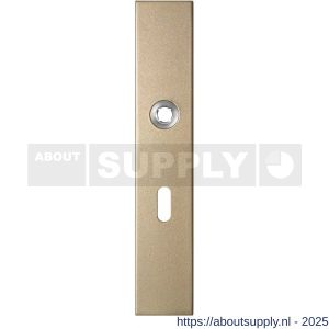 GPF Bouwbeslag Anastasius 1125.A4R BB56 deurkruk gatdeel rechtswijzend langschild rechthoekig 218x40x8,5 mm BB56 Champagne blend - S21011216 - afbeelding 1