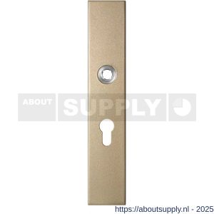GPF Bouwbeslag Anastasius 1125.A4R PC55 deurkruk gatdeel rechtswijzend langschild rechthoekig 218x40x8,5 mm PC55 Champagne blend - S21011217 - afbeelding 1