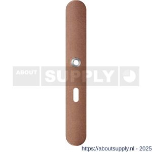 GPF Bouwbeslag Anastasius 1170.A2L BB56 deurkruk gatdeel linkswijzend langschild afgerond 282x40x8,5 mm BB56 Bronze blend - S21012577 - afbeelding 1