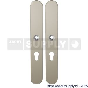 GPF Bouwbeslag Anastasius 1170.A4 PC55 langschild afgerond enkelverend 282x40x8,5 mm PC55 Champagne blend - S21012606 - afbeelding 1