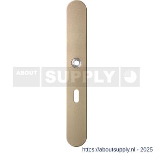 GPF Bouwbeslag Anastasius 1170.A4R BB56 deurkruk gatdeel rechtswijzend langschild afgerond 282x40x8,5 mm BB56 Champagne blend - S21012613 - afbeelding 1