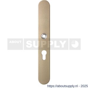 GPF Bouwbeslag Anastasius 1170.A4R PC55 deurkruk gatdeel rechtswijzend langschild afgerond 282x40x8,5 mm PC55 Champagne blend - S21012614 - afbeelding 1