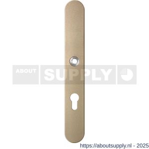 GPF Bouwbeslag Anastasius 1170.A4R PC72 deurkruk gatdeel rechtswijzend langschild afgerond 282x40x8,5 mm PC72 Champagne blend - S21012615 - afbeelding 1