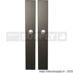 GPF Bouwbeslag Anastasius 1175.A1 blind langschild rechthoekig enkelverend 282x40x8,5 mm blind Dark blend - S21012620 - afbeelding 1