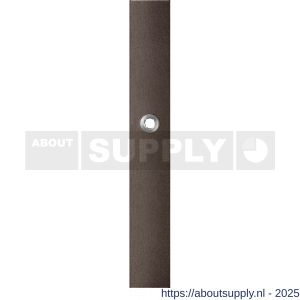 GPF Bouwbeslag Anastasius 1175.A1L blind deurkruk gatdeel linkswijzend langschild rechthoekig 282x40x8,5 mm blind Dark blend - S21012624 - afbeelding 1