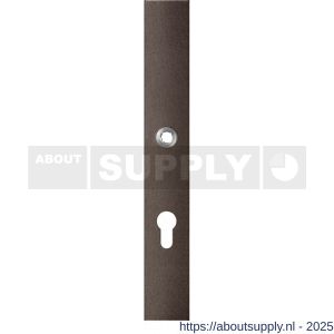 GPF Bouwbeslag Anastasius 1175.A1L PC72 deurkruk gatdeel linkswijzend langschild rechthoekig 282x40x8,5 mm PC72 Dark blend - S21012627 - afbeelding 1