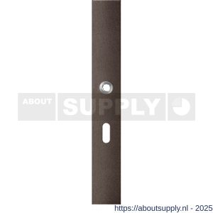 GPF Bouwbeslag Anastasius 1175.A1R BB56 deurkruk gatdeel rechtswijzend langschild rechthoekig 282x40x8,5 mm BB56 Dark blend - S21012629 - afbeelding 1