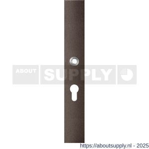GPF Bouwbeslag Anastasius 1175.A1R PC55 deurkruk gatdeel rechtswijzend langschild rechthoekig 282x40x8,5 mm PC55 Dark blend - S21012630 - afbeelding 1