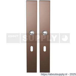 GPF Bouwbeslag Anastasius 1175.A2 BB56 langschild rechthoekig enkelverend 282x40x8,5 mm BB56 Bronze blend - S21012637 - afbeelding 1