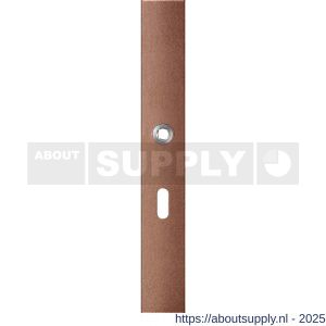 GPF Bouwbeslag Anastasius 1175.A2L BB56 deurkruk gatdeel linkswijzend langschild rechthoekig 282x40x8,5 mm BB56 Bronze blend - S21012641 - afbeelding 1