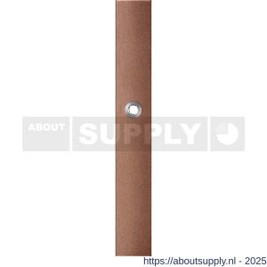 GPF Bouwbeslag Anastasius 1175.A2R blind deurkruk gatdeel rechtswijzend langschild rechthoekig 282x40x8,5 mm blind Bronze blend - S21012644 - afbeelding 1