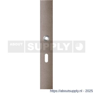 GPF Bouwbeslag Anastasius 1175.A3L BB56 deurkruk gatdeel linkswijzend langschild rechthoekig 282x40x8,5 mm BB56 Mocca blend - S21012657 - afbeelding 1