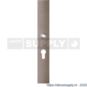 GPF Bouwbeslag Anastasius 1175.A3L PC55 deurkruk gatdeel linkswijzend langschild rechthoekig 282x40x8,5 mm PC55 Mocca blend - S21012658 - afbeelding 1