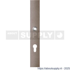 GPF Bouwbeslag Anastasius 1175.A3L PC72 deurkruk gatdeel linkswijzend langschild rechthoekig 282x40x8,5 mm PC72 Mocca blend - S21012659 - afbeelding 1