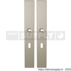 GPF Bouwbeslag Anastasius 1175.A4 BB56 langschild rechthoekig enkelverend 282x40x8,5 mm BB56 Champagne blend - S21012669 - afbeelding 1