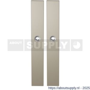 GPF Bouwbeslag Anastasius 1175.A4 blind langschild rechthoekig enkelverend 282x40x8,5 mm blind Champagne blend - S21012668 - afbeelding 1