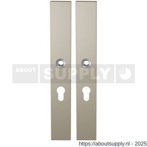 GPF Bouwbeslag Anastasius 1175.A4 PC55 langschild rechthoekig enkelverend 282x40x8,5 mm PC55 Champagne blend - S21012670 - afbeelding 1