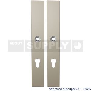 GPF Bouwbeslag Anastasius 1175.A4 PC72 langschild rechthoekig enkelverend 282x40x8,5 mm PC72 Champagne blend - S21012671 - afbeelding 1