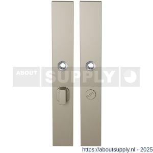 GPF Bouwbeslag Anastasius 1175.A4 WC55/8 groot langschild rechthoekig enkelverend 282x40x8,5 mm WC55/8 grote knop Champagne blend - S21012680 - afbeelding 1