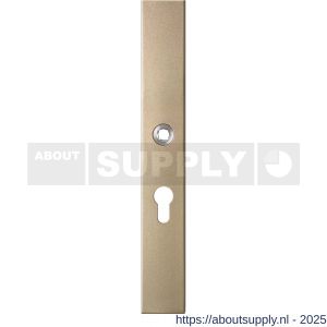 GPF Bouwbeslag Anastasius 1175.A4L PC55 deurkruk gatdeel linkswijzend langschild rechthoekig 282x40x8,5 mm PC55 Champagne blend - S21012674 - afbeelding 1