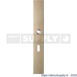 GPF Bouwbeslag Anastasius 1175.A4R BB56 deurkruk gatdeel rechtswijzend langschild rechthoekig 282x40x8,5 mm BB56 Champagne blend - S21012677 - afbeelding 1