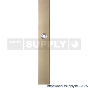 GPF Bouwbeslag Anastasius 1175.A4R blind deurkruk gatdeel rechtswijzend langschild rechthoekig 282x40x8,5 mm blind Champagne blend - S21012676 - afbeelding 1