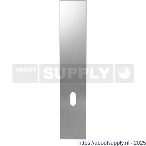 GPF Bouwbeslag RVS 1200.25L/R BB72 deurkruk gatdeel langschild rechthoekig 218x40x8.5 mm zonder krukgat BB72 links-rechtswijzend RVS geborsteld - S21003874 - afbeelding 1