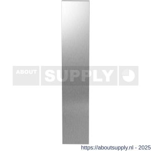 GPF Bouwbeslag RVS 1200.25L/R blind deurkruk gatdeel langschild rechthoekig 218x40x8.5 mm geheel blind links-rechtswijzend RVS geborsteld - S21004117 - afbeelding 1