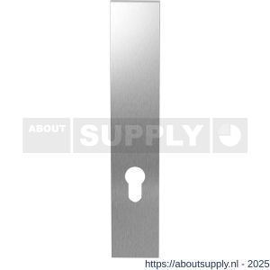 GPF Bouwbeslag RVS 1200.25L/R PC72 deurkruk gatdeel langschild rechthoekig 218x40x8.5 mm zonder krukgat PC72 links-rechtswijzend RVS geborsteld - S21004123 - afbeelding 1
