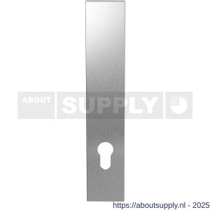 GPF Bouwbeslag RVS 1200.25L/R PC85 deurkruk gatdeel langschild rechthoekig 218x40x8.5 mm zonder krukgat PC85 links-rechtswijzend RVS geborsteld - S21004125 - afbeelding 1