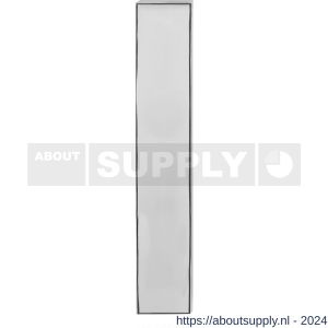 GPF Bouwbeslag RVS 1200.65L/R blind deurkruk gatdeel langschild rechthoekig 220x40x8 mm geheel blind links-rechtswijzend RVS gepolijst - S21004118 - afbeelding 1