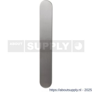 GPF Bouwbeslag RVS 1200.70 BB56 langschild XL afgerond 282x40x8,5 mm zonder krukgat BB56 RVS geborsteld - S21007492 - afbeelding 1