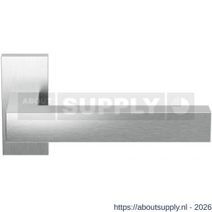 GPF Bouwbeslag RVS GPF1302.09-01 Zaki+ deurkruk op rechthoekig rozet RVS 70x32x10 mm RVS geborsteld - S21009234 - afbeelding 1