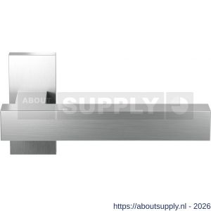 GPF Bouwbeslag RVS GPF1307.09-01 Toro+ deurkruk op rechthoekig rozet RVS 70x32x10 mm RVS geborsteld - S21009236 - afbeelding 1