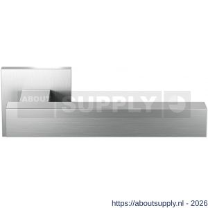 GPF Bouwbeslag RVS GPF1307.09-02 Toro+ deurkruk op vierkant rozet RVS 50x50x8 mm RVS geborsteld - S21009237 - afbeelding 1