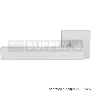 GPF Bouwbeslag ZwartWit GPF1308.62-02L Zika deurkruk op vierkant rozet 50x50x8 mm linkswijzend wit - S21016574 - afbeelding 1