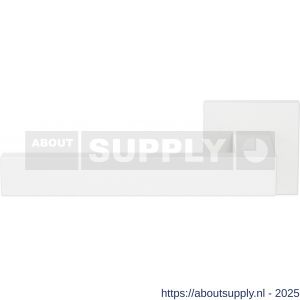 GPF Bouwbeslag ZwartWit GPF1308.62-02R Zika deurkruk op vierkant rozet 50x50x8 mm wit - S21016575 - afbeelding 1