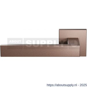 GPF Bouwbeslag Anastasius GPF1308.A2-02L Zika deurkruk op vierkant rozet 50x50x8 mm linkswijzend Bronze blend - S21016578 - afbeelding 1