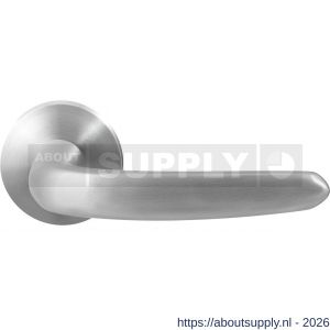 GPF Bouwbeslag RVS GPF1310.09-00 Taka deurkruk op rond rozet RVS 50x8 mm RVS geborsteld - S21009238 - afbeelding 1