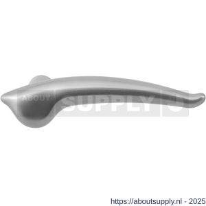 GPF Bouwbeslag RVS 1320L Ritua deurkruk gatdeel linkswijzend RVS geborsteld - S21002627 - afbeelding 1