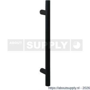 GPF Bouwbeslag ZwartWit GPF8664.61 deurgreep GPF16 25x450/350 mm zwart met enkel- en dubbelzijdige bevestiging - S21008526 - afbeelding 1