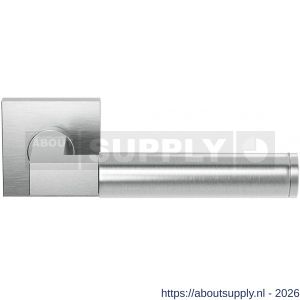 GPF Bouwbeslag RVS GPF2082.09-02 Kuri deurkruk op vierkant rozet 50x50x8 mm RVS geborsteld - S21009254 - afbeelding 1
