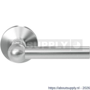 GPF Bouwbeslag RVS GPF3040.09-00 Hipi deurkruk op rond rozet 50x8 mm RVS geborsteld - S21009257 - afbeelding 1