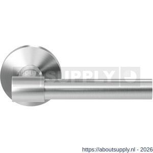 GPF Bouwbeslag RVS GPF3041.09-00 Hipi Deux deurkruk op rond rozet RVS 50x8 mm RVS geborsteld - S21009259 - afbeelding 1